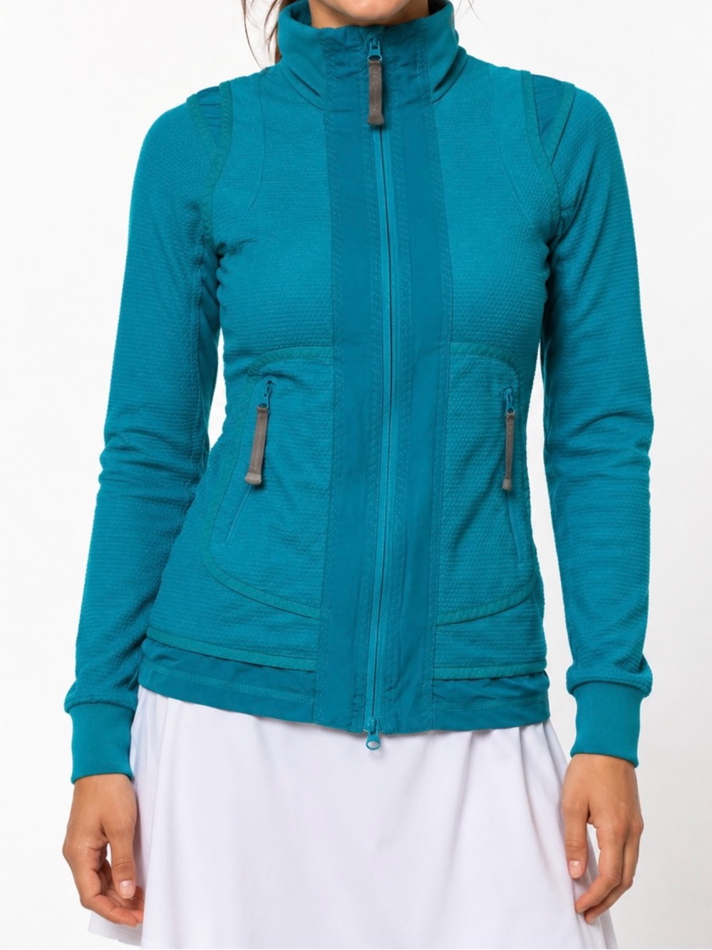 Stella McCartney x Adidas Sport Teal Zip-Up Jacket Size M